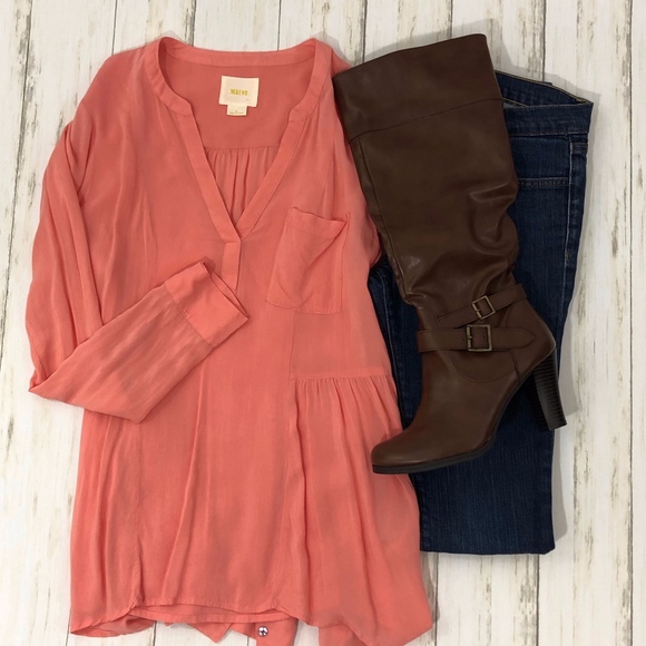 Anthropologie Tops - Anthropologie Maeve Laiken Henley Top